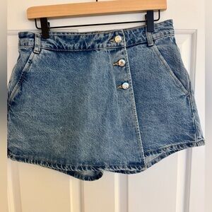 Zara Denim Mini Skort